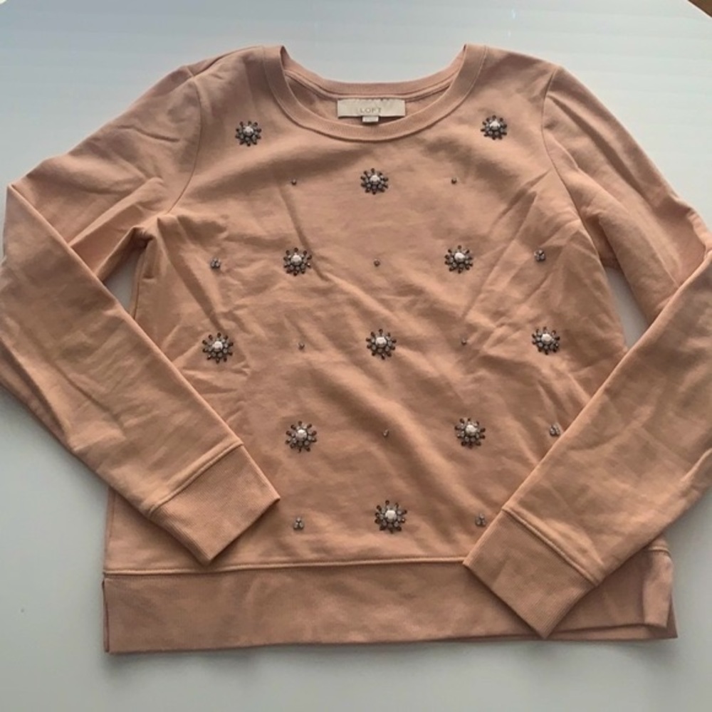 Loft Bedazzled Sweatshirt